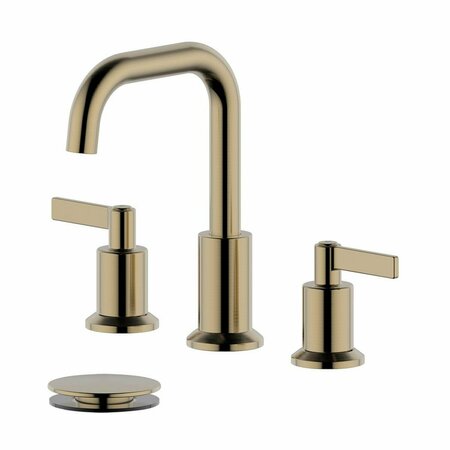 COMFORTCORRECT Kadoma Double Handle Widespread Bathroom Faucet with Drain, Gold CO3335088